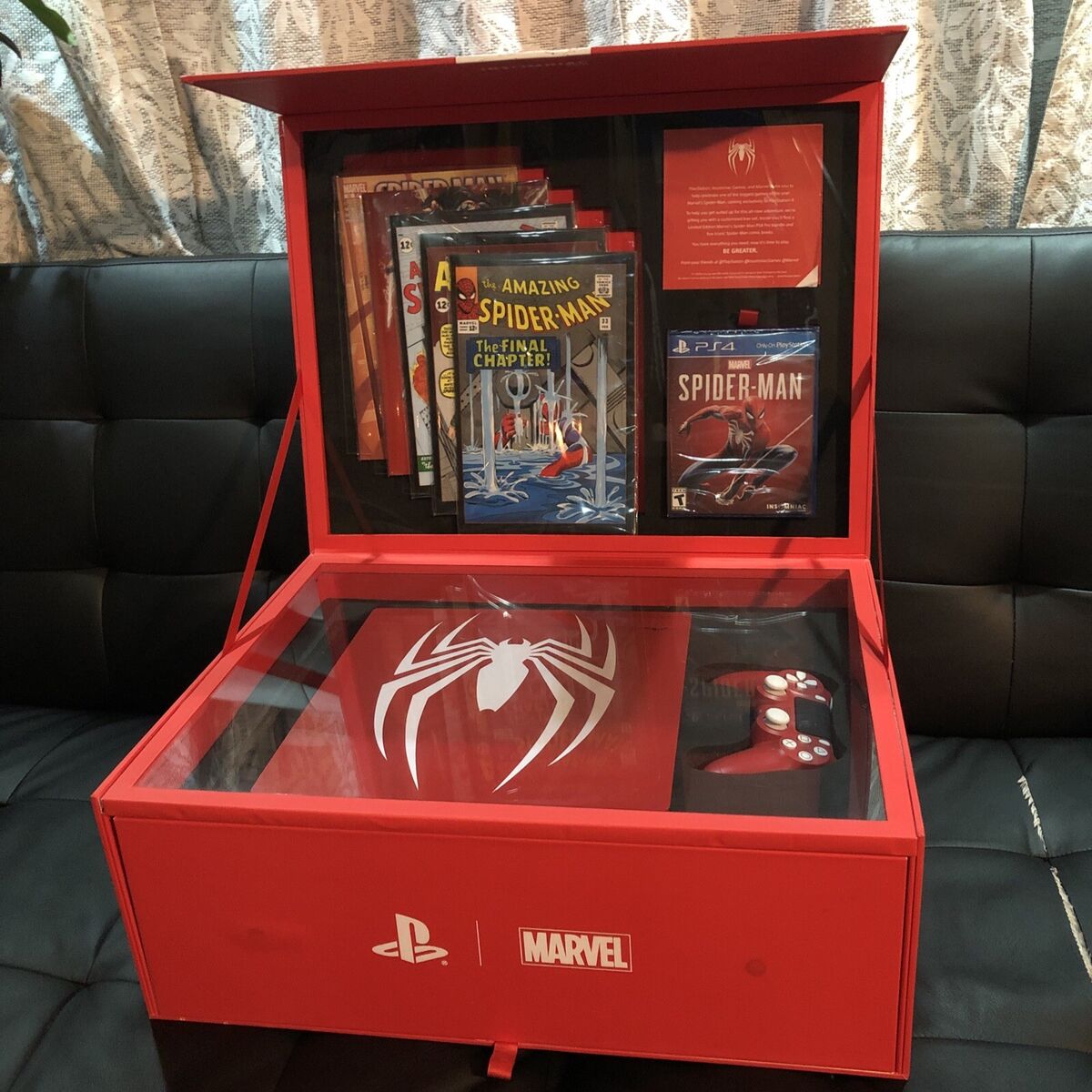 Grail Rare Marvel Spiderman PS4 PlayStation Pro Limited Grail Rare Marvel Spiderman PS4 PlayStation Pro Limited