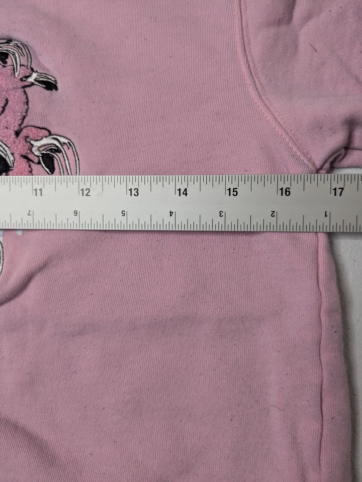 Denimicity Sweatshirt Girls 12/13 Pink Graphic Medusa Long Sleeve - Image 4 of 4