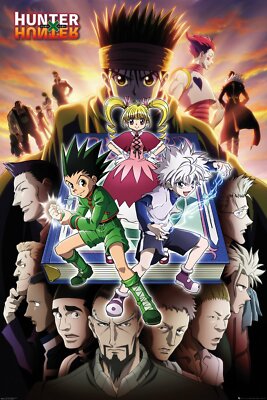 Hunter X Hunter - Manga TV Show Poster (Book Key Art / Cast) (Size