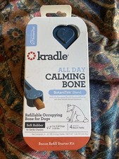 Kradle All Day Calming Bone with 4 bacon refills S-M dogs 5 to 50 lbs