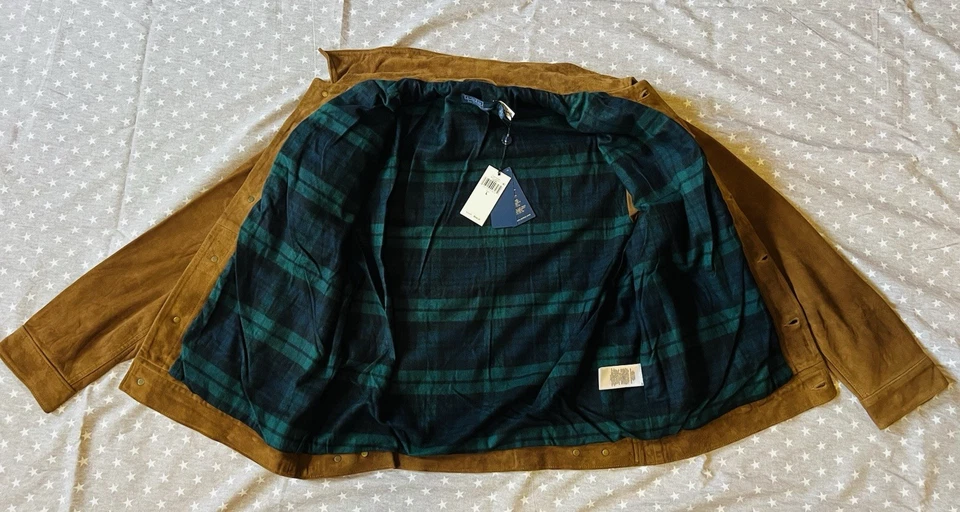 Polo Ralph Lauren Brown suede leather jacket NWT Large - Image 2 of 4