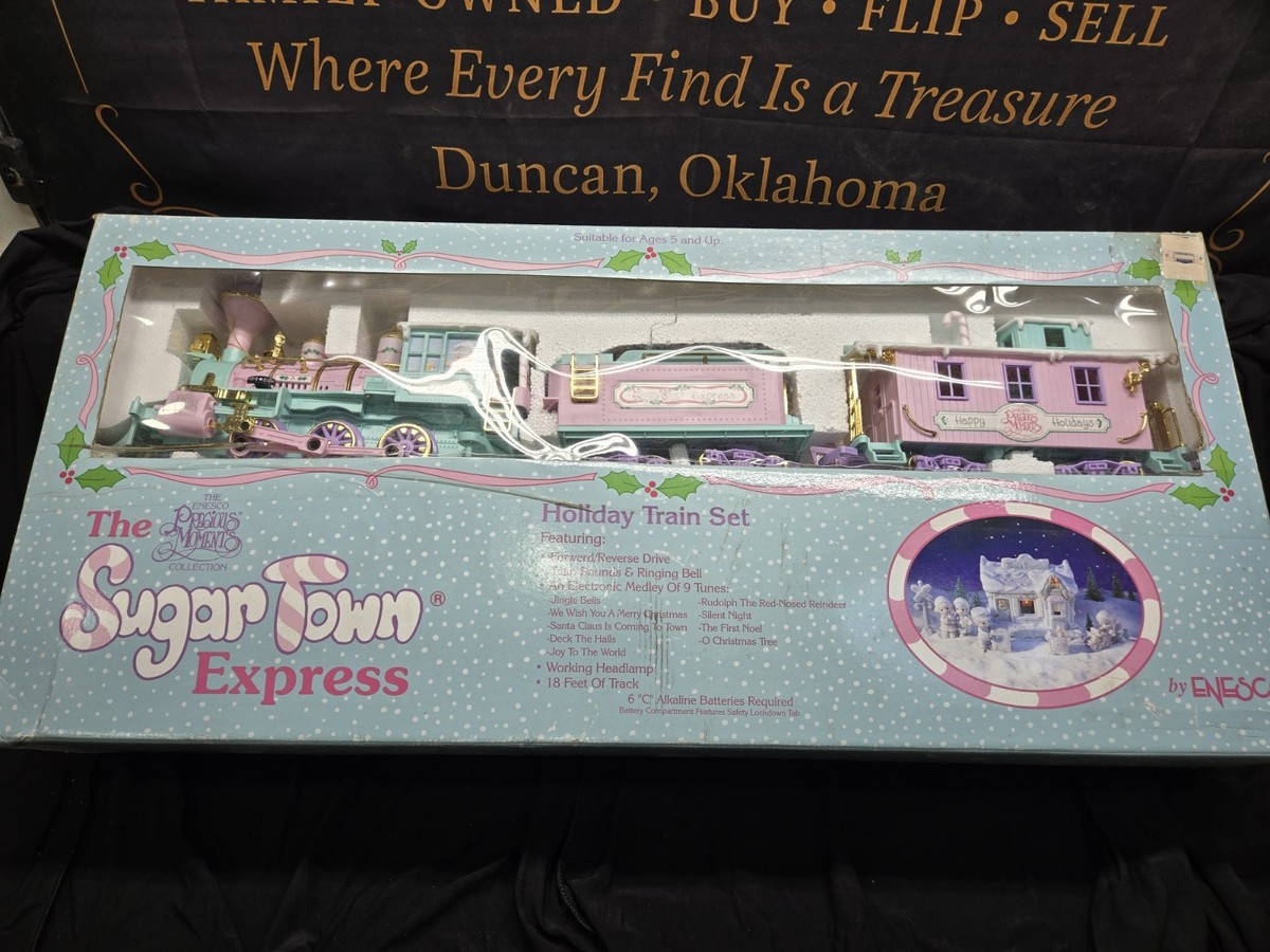 Enesco 152595 Miniature Holiday Train Set for sale online | eBay