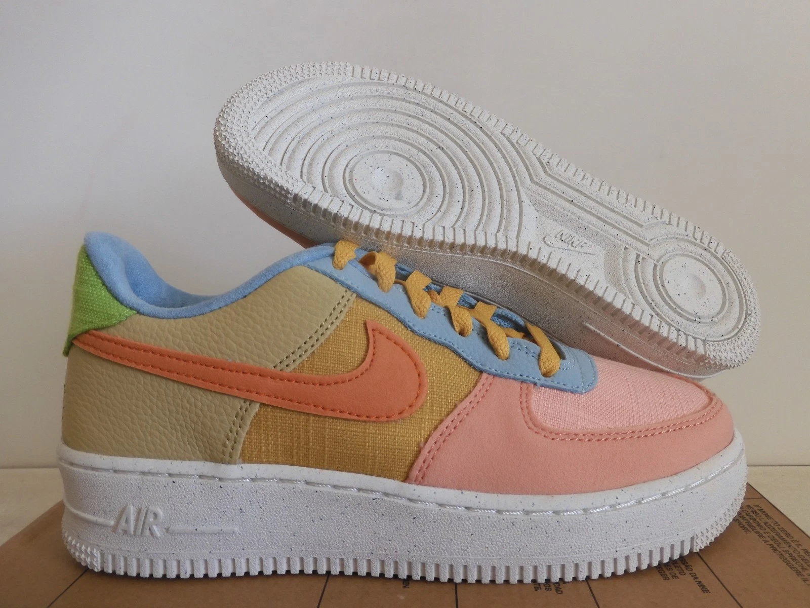 Nike Air Force 1 LV8 NN (GS) Next Nature Sun Club Sanded Gold Sz 6Y [DM0984-700]