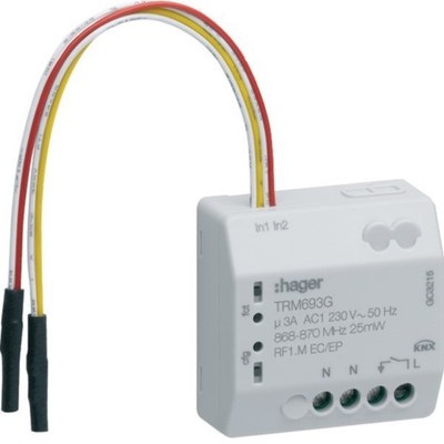 Hager Funk UP Schaltaktor TRM693G Bussystem-Schaltaktor Funk