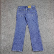Vintage Lee Jeans Mens 33x29 Blue Riders Straight Denim Made in USA Faded 90s 
