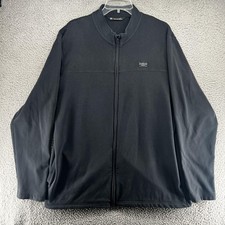 TravisMathew Jacket Mens XL Black Full Zip Golf Track Knit Stretch Athletic