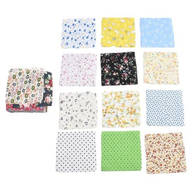 100 Stck. Fat Square Blumen Baumwollstoff Patchwork Tuch zum Selbermachen Handwerk Nähen Kit