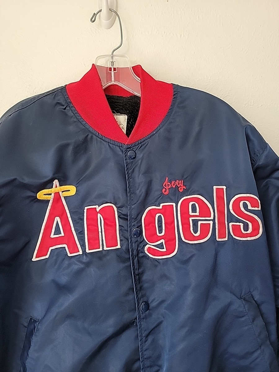 Vintage Anaheim Angels Jacket Medium Starter Satin Bomber 90s