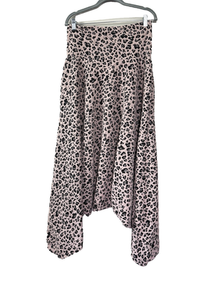 #ad Womens Leopard Print Textured Harem Yogi Genie Pants Boho Alibaba Gypsy Wide Jog $16.00