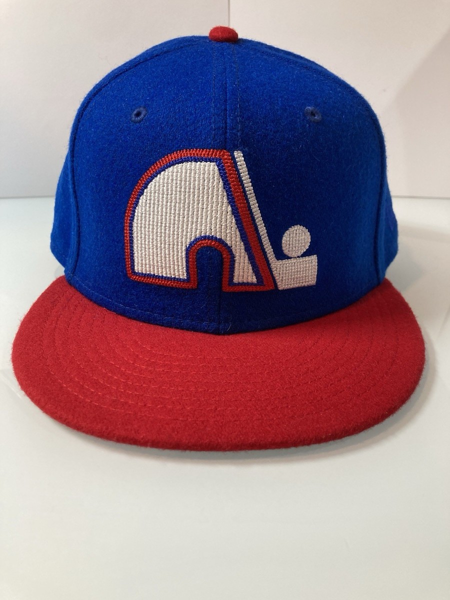 Quebec Nordiques New Era 59Fifty Blue Size 7 5/8 Fitted Hat. Brand