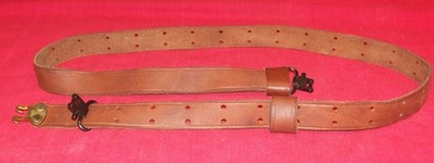 M1 Garand Style 1  Leather Rifle Sling & QD Mounts Quick Detach Deer Hunting Gun