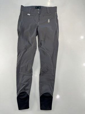 B Vertigo Women s Gray Riding Breeches Pants Size S Tactel Coolmax Elastane