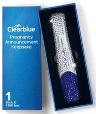 Clearblue Bedazzled Pregnancy Announcement Keepsake with Gift/Storage Box