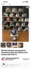 New ListingMichael Strahan autographed throwback mini helmet New York Giants HOF 14