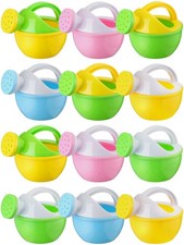 12 Pieces Watering Can for Bath Buckets Toys Play Sand Toys Plastic Small Wat...