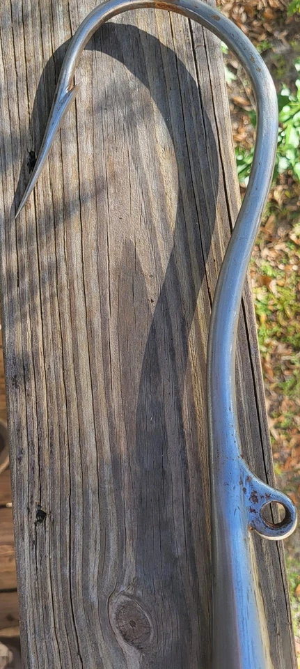 6英尺定制不锈钢鱼夹带调味橡木杆1种 — 第 4/4 张图片