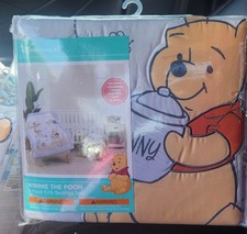 Disney Baby Winnie The Pooh 3pc Crib Bedding Set Comforter Fitted Sheet Blanket