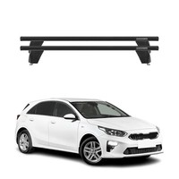 Menabo DachträGer GrundtäGer FüR Kia Ceed 2019-2026 75Kg Aluminium Schwarz 2 Tlg