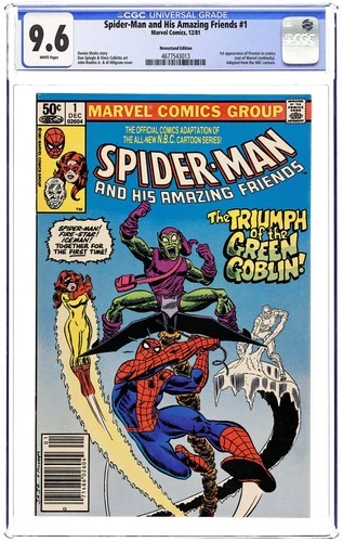 Spider-Man and His Amazing Friends 1N Newsstand Variant CGC 9.6 1981 4677543013