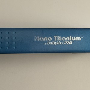 BaBylissPRO Nano Titanium Flat Iron Hair Straightener Digital Blue 1" WORKING