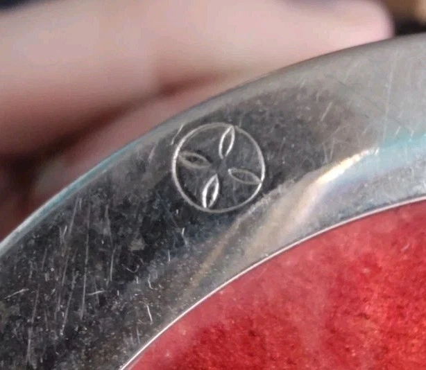 Jarrón japonés Cloisonne Paloma Sangre Rosa Roja Akasuke Período Ando Showa De colección 6" Foto 4 de 4