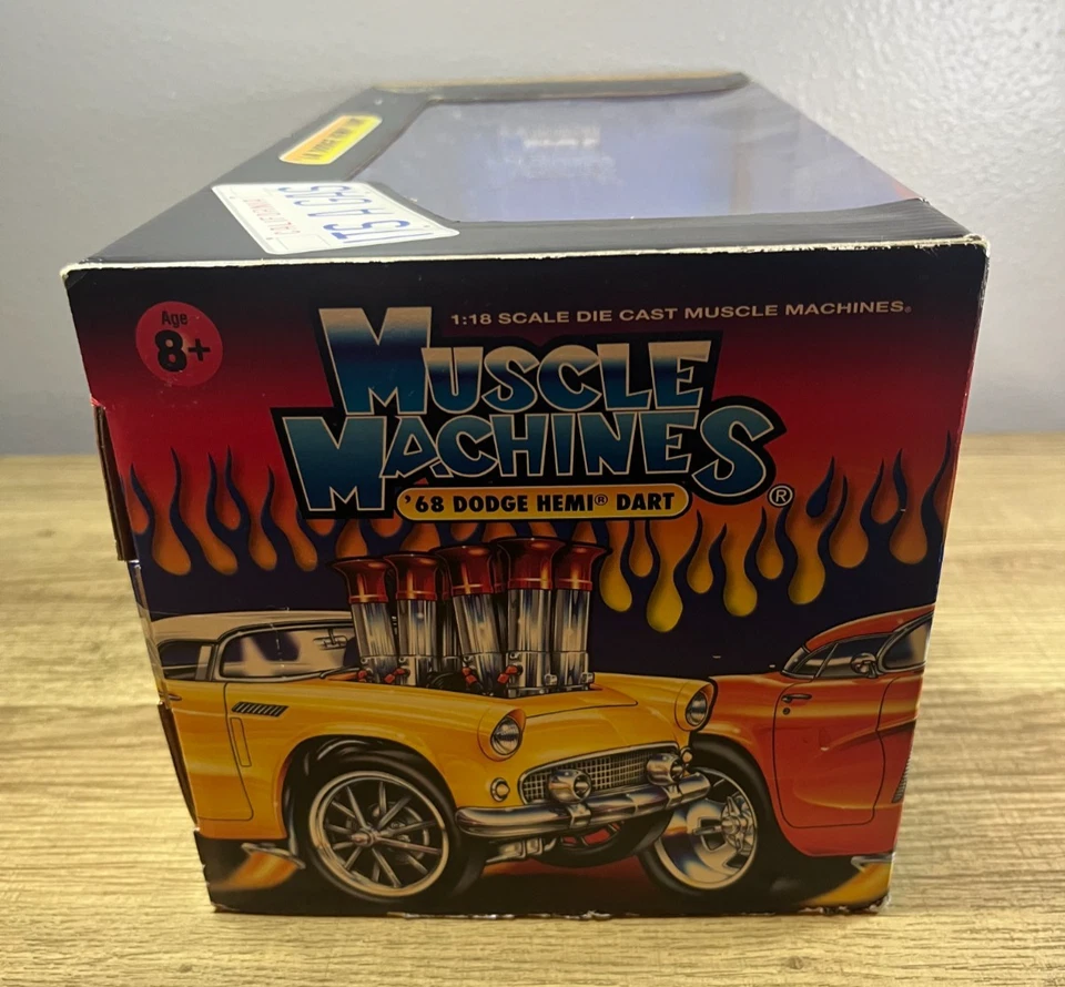 Muscle Machines - Orange 1968 Dodge Hemi Dart - 1/18 Diecast Car - Brand New - Image 4 of 4