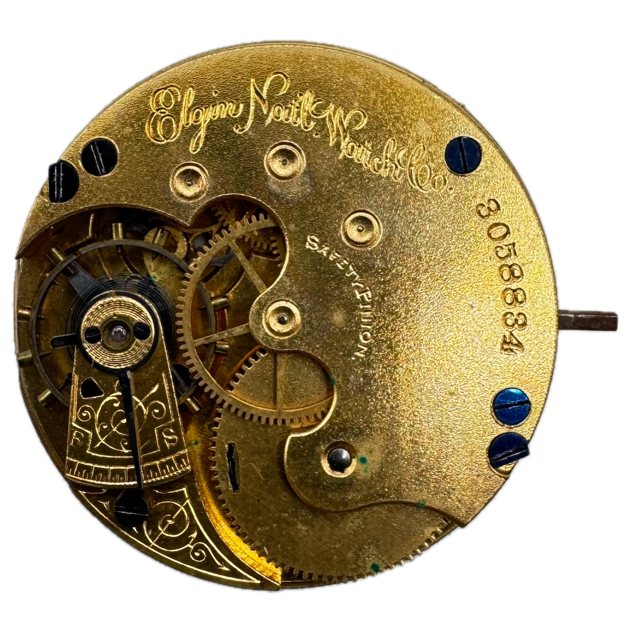 Antique 6s Elgin Hunter 7 Jewel Mechanical Men's Pocket Watch Movement 95 USA
