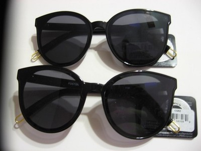 2X Foster Grant Sunglasses Black Fames New w/ Tags 100% UVA UVB Protection