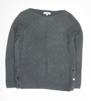 Jasper Conran Damen Pullover Pulli grau Zopfmuster Größe 10