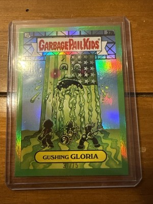 GARBAGE PAIL KIDS GPK x GREEN DAY GREEN FOIL CARDS 37b GUSHING GLORIA  69/75