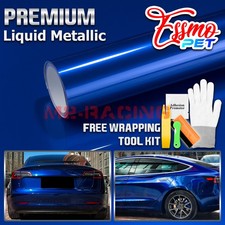 Essmo Pet Liquid Metallic Klein Blue Vinyl Wrap Auto Decal Sticker Air Release Essmo Pet Liquid Metallic Klein Blue Vinyl Wrap Auto Decal Sticker Air Release