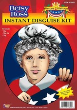 Hero's In History Betsy Ross Instant Disguise Costume Kit One Size