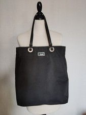 Harrods of London Knightsbridge Women's Black Nylon Tote Bag Double Handles