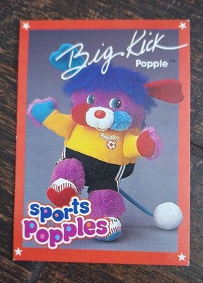 Vtg 1986 Mattel Sports Popples Cards Lot of 3 Dunker Big Kick Mint Condition NM