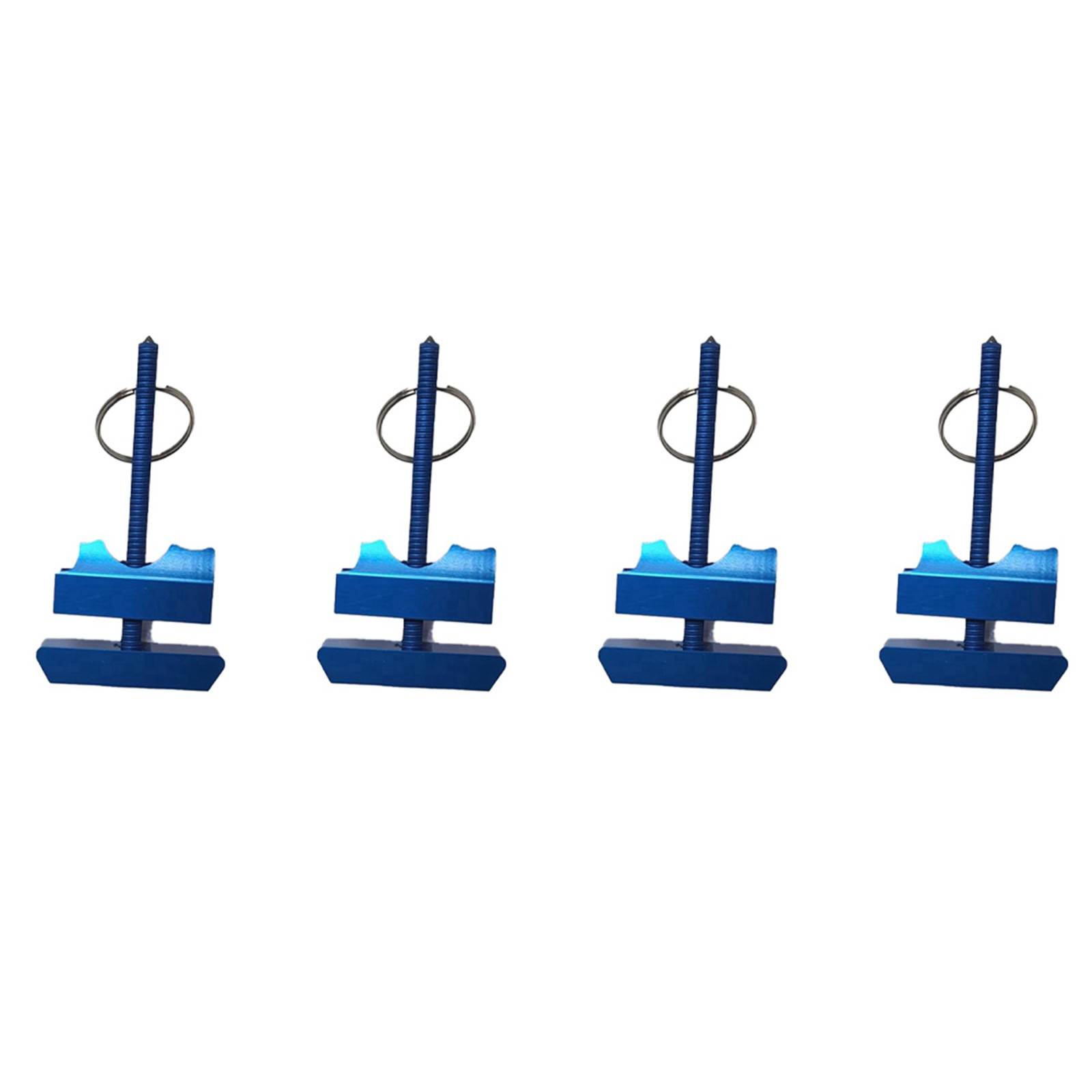 4X Stall Safety Tool, Bathroom Stall Lock Keychain, for Hotel Rooms, 8446