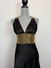 Vintage Dave and Johnny beaded formal dress prom greek 90s sz 5/6
