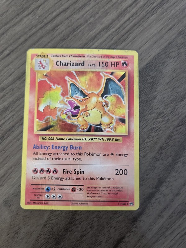 Charizard 11/108 Evolutions Holo DMG Psa 1 Contender
