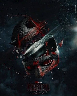 Daredevil Born Again Season 2 Marvel Dark Poster