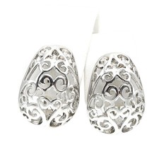 YVES SAINT LAURENT Vintage Arabesque Pattern Gold-Plated Earrings K2602-k178NP