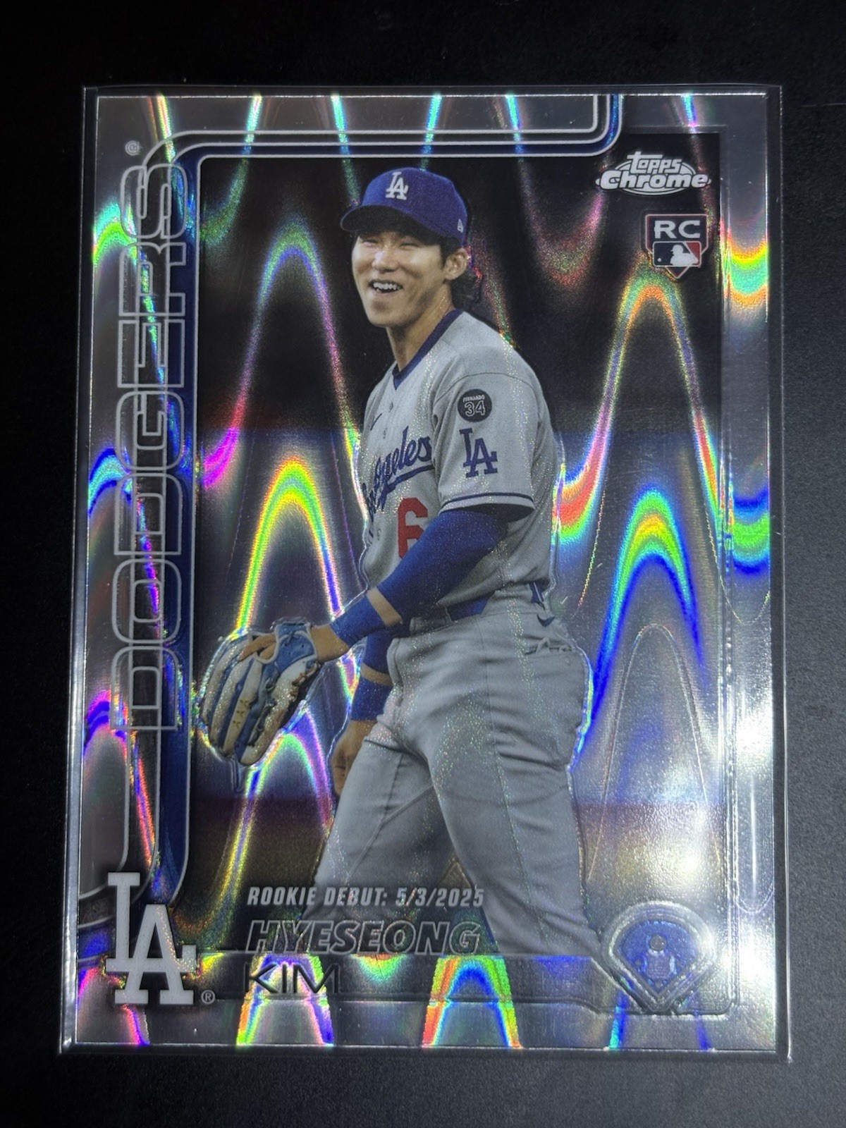 2025 Topps Chrome Update - Hyeseong Kim #USC149 RayWave Refractor (RC) Debut
