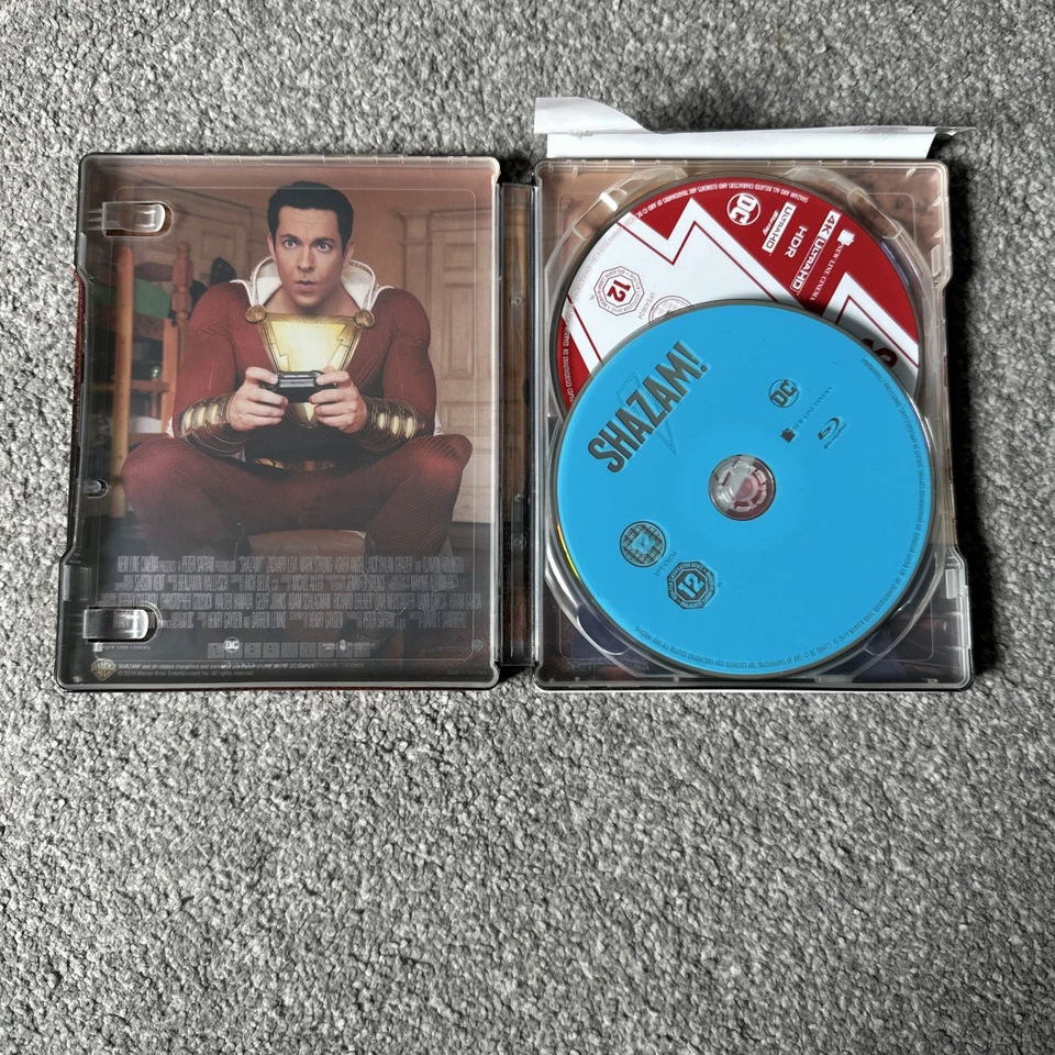 Shazam! (4K Ultra HD + Blu-ray Limited Edition Steelbook) Opened but with J card - Image 3 of 4