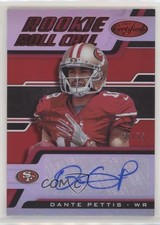2018 Certified Mirror Red 57/75 Dante Pettis #RC-DP Auto h3a