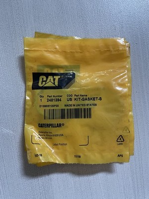 Genuine Caterpillar 248-1394 Single Fuel Injector O-Ring Seal Kit Six Pack CAT