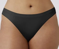 MAIDENFORM Barely There Invisible Look Black Thong Panty Womens Sz S M L XL 2XL