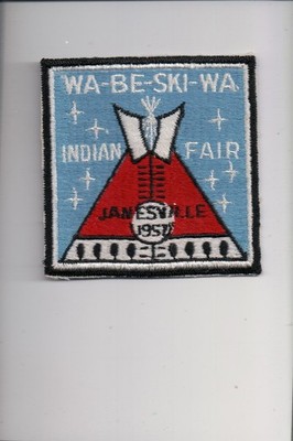 1957 Wa-Be-Ski-Wa Janesville Indian Fair patch