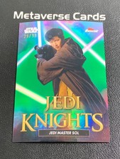 2025 Topps Finest Star Wars Jedi Knights Green #FJK-2 Jedi Master Sol 29/99