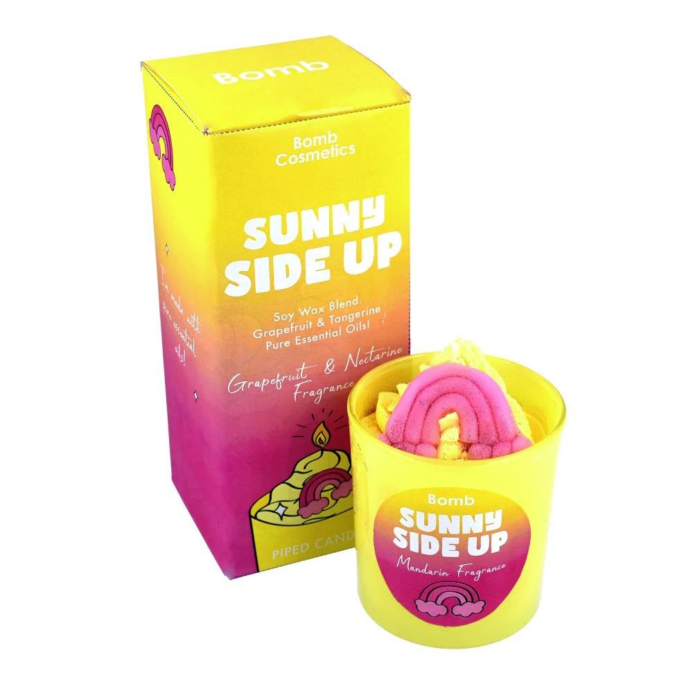 Scented Candle Piped Sunny Side Up Bomb Cosmetics Grapefruit Candles Glass Women