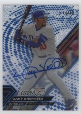 2017 Topps High Tek Blue Rainbow Auto 44/50 Gary Sheffield #HT-GS Auto 13iq
