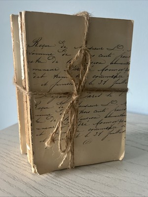 Antiqued Book Stack For Decoration