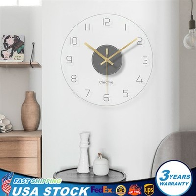 30cm Ultra Thin Design Wall Clock Large Modern Home Office Round Wall Clock